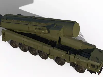 RS 26 Oreshnik Rubezh IRBM 3D model
