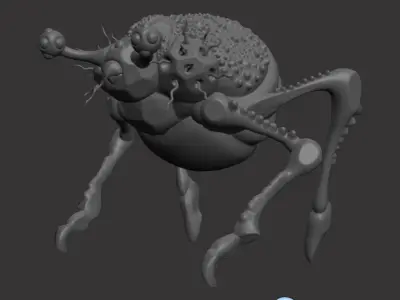 Biolumiscens Pedrorium - A creature created by Jonas Pedroza  Low-poly 3D model