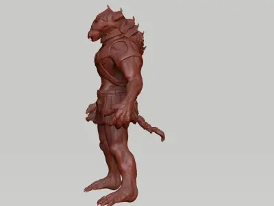 Alien Sculpture 3D-Modell 3D model