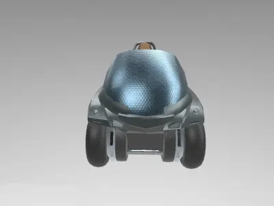 SCI FI TRICYCLE Low-poly 3D model