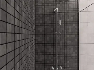Modern Bathroom Scene 3D model get
