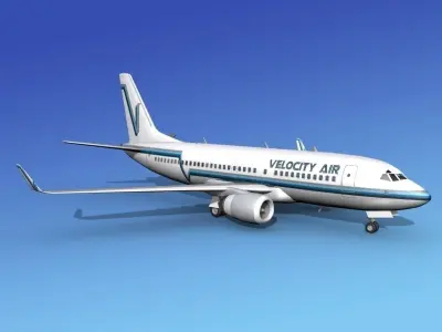 Boeing 737-700ER Velocity Air 3D model