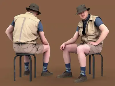 Boy scout 3D model