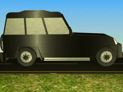 Indian Jeep Type 3 Free low-poly 3D model