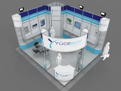 Exhibition Stand - ST0061 3D model