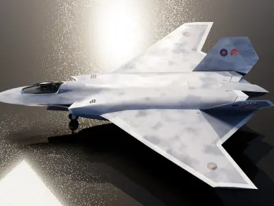 BAE Tempest Low-poly 3D model