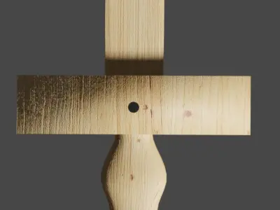 Wooden Sword Free 3D model