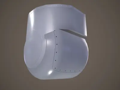 Helicopter camera TOES 520 Low-poly 3D model