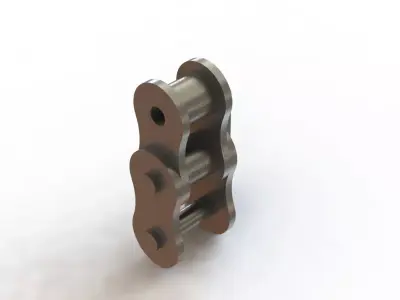 Corrente de Rolos ASA 60 Roller Chain 3D model