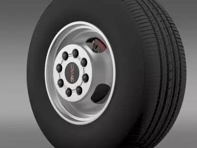 GMC Sierra 3500HD 2008 wheel 3D model