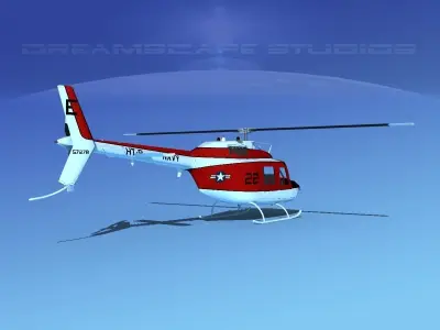 Bell OH-58B US Navy 1 3D model