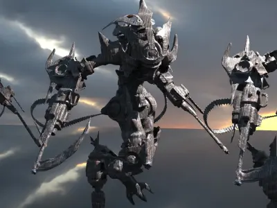 Bionic samurai low res model 1 3D model