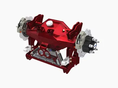 HCD Daddy Dave rear end Low-poly 3D model