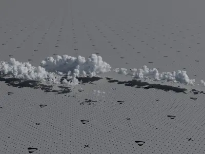 VDB Cumulonimbus Cloud Field 2 3D model