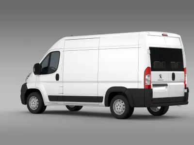 Peugeot Boxer Van L2H2 2006-2014 3D model