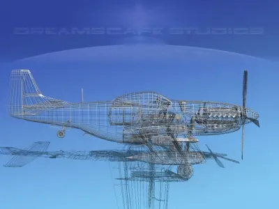 P-51D Mustang Korean Air Force 3D model