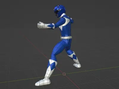 Blue Ranger - Power Ranger 3D model