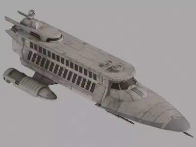 Lady Luck Space Yacht - Star Wars 3D model