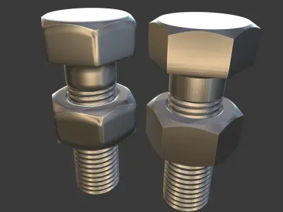 Nut and Blot Model 3D model