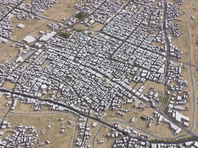 Khamis Mushait Low-poly 3D model