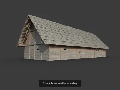 Early medieval farmstead - enterable 3D Model Collection