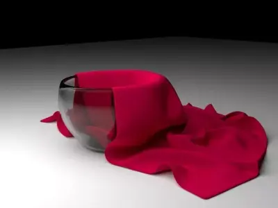 A bowl of cloth Free 3D model