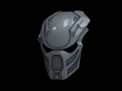 predator cosplay mask 3D print model shop