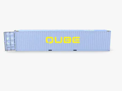 40ft Shipping Container Qube v2 3D model