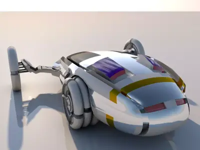 Sci fi Car Free 3D model