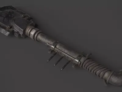 Modifiable Strike Weapon 18 Low-poly 3D model