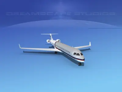Bombardier CRJ1000 Corporate 1 3D model
