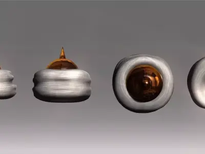 Simple Arabian Turban Helmet Low-poly 3D model