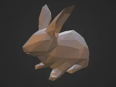 Lowpoly Rabbits rabbit Free low-poly 3D model
