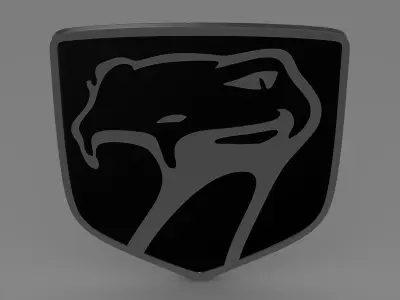 Dodge viper sneaky pete 1992 logo 3D model