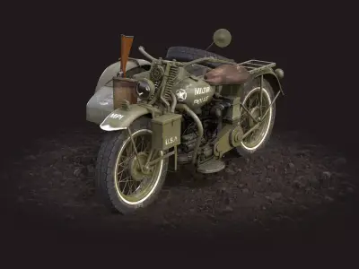 Harley-Davidson WLA 42 3D model