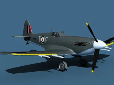 Supermarine Spitfire Mk5C V06 RAF 3D model