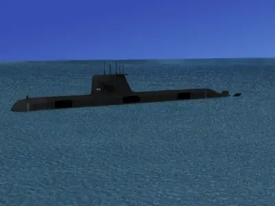 Collins Class HMAS Collins 73 3D model