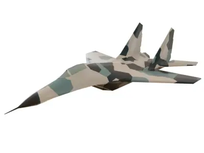 MiG29 Low Poly Low-poly 3D model