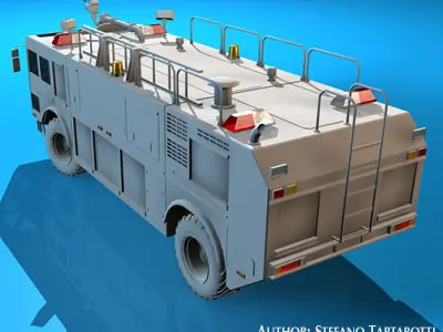 Airport firetruck 3D model