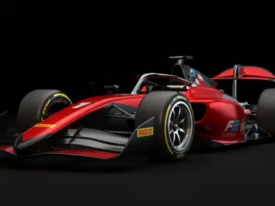 Dallara F2 2024 Template for Livery 3D model