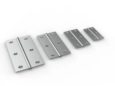 steel hinge 3D model