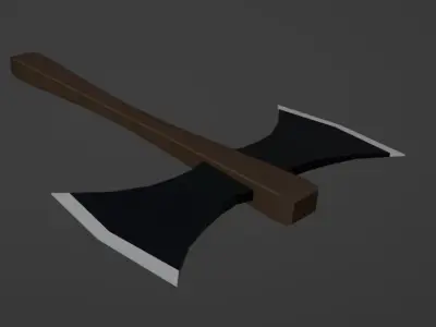 War Axe Free low-poly 3D model