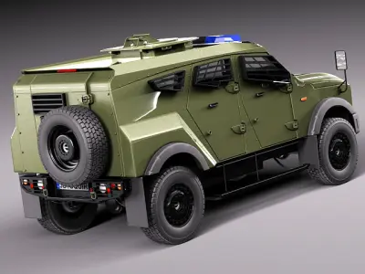 Oshkosh Sand Cat v2 3D model