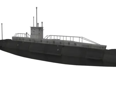 B11 Submarine 3D Model 3D model