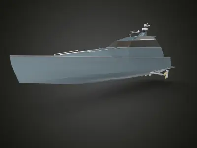 Fast Patrol Boat thunderchild 3D model