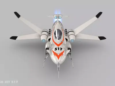 The Shark Rider 2 Flash Jet 517   3D model