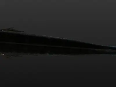 Mullet fish  Mediterranean sea fish Rigged Animated 3D model