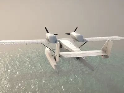 Accord-201 Floatsplane Default Livery Low-poly 3D model