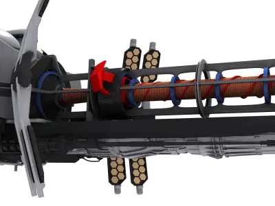 Sci-Fi Energy Gun Free 3D model