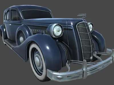 ZIS 101 A  - low poly  Low-poly 3D model